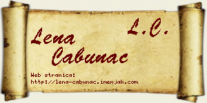 Lena Cabunac vizit kartica